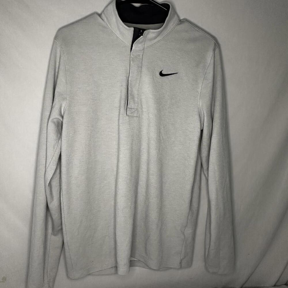Nike Men's Grey and White Shirt